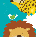 Safari Group: Leopard and Lion Kunst von Yuko Lau