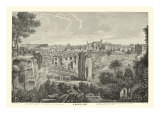 Piranesi View of Rome II natural Reproduction procédé giclée par Giovanni Battista Piranesi