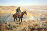 The Wagon Boss reproduction procédé giclée par Charles Marion Russell
