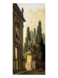 Minstrel Afternoon Giclee Print by Hubert Robert