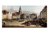 Dresden, the Old Market from Castle Street reproduction procédé giclée par Bernardo Bellotto