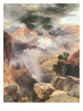Mist in the Canyon Giclee Print by Thomas Moran