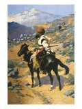 An Indian Trapper Reproduction procédé giclée par Frederic Sackrider Remington