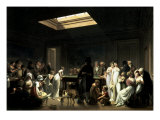 A Game of Billiards Giclee Print by Louis-Leopold Boilly