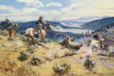 Loops and Swift Horses are Surer than Lead Reproduction procédé giclée par Charles Marion Russell