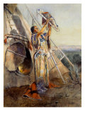 Sun Worship in Montana Giclee Print by Charles Marion Russell
