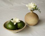 Freesia and Limes Prints by Florence Rouquette
