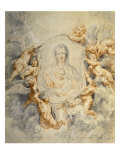 Image of the Virgin Portrayed with Angels Giclee Print by Peter Paul Rubens