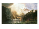 Sierra Nevada i Kalifornien Gicleetryck av Albert Bierstadt