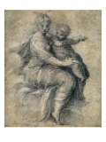 Madonna and Child On The Clouds Giclee Print by Parmigianino 