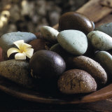 Bowl with Pebbles Poster par Jean-Michel Ruiz