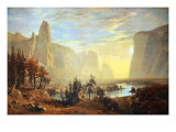 Vallée de Yosemite reproduction procédé giclée par Albert Bierstadt