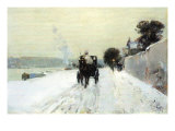 Along The Seine Affiches par Childe Hassam