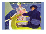 The Boat Travel Print by Mary Cassatt