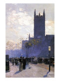 Lower Fifth Avenue Poster von Childe Hassam