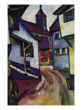 Street with a Church In Kinder Posters par Auguste Macke