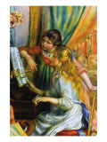Au piano Affiche par Pierre-Auguste Renoir