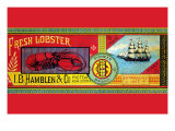 Pioneer Brand Fresh Lobster Affiche