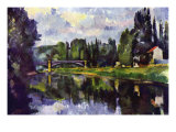 Marne Shore Prints by Paul Cezanne