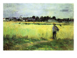 Wheat Field Poster by Berthe Morisot