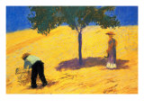 Tree In Cornfield Posters par Auguste Macke