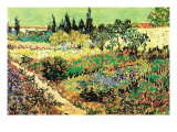 Jardin fleuri à Arles Photographie par Vincent van Gogh