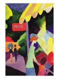 Fashion Window Poster par Auguste Macke