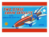 Two-Stage Earth Satellite Posters