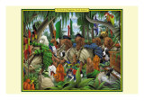 A Pack of Ragtime Irish Setters Prints by Richard Kelly