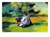 Painter At Work Posters by Paul Cezanne