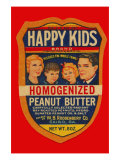 Happy Kids Homogenized Peanut Butter Posters