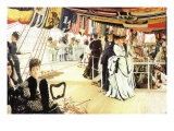 Ball On Board Prints by James Tissot