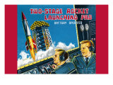 Two-Stage Rocket Launching Pad Posters