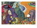 Promenade In Arles Kunstdrucke von Vincent van Gogh