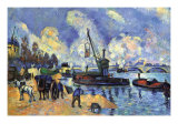 Seine At Bercy Posters par Paul Cezanne