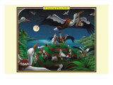 A Mustering of Incan Storks Prints by Richard Kelly