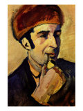 Portrait of Franz Marc Poster par Auguste Macke