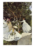 Women In The Garden Poster by Claude Monet