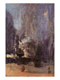 Nocturne In Black and Gold, The Falling Rocket Poster par James Abbott McNeill Whistler