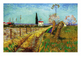 Path Through a Field with Willows Posters par Vincent van Gogh
