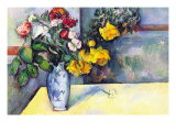 Still Life with Flowers In a Vase Julisteet tekijänä Paul Cezanne