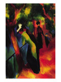 Sunny Way Posters par Auguste Macke