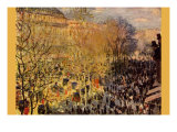 Boulevard of Capucines In Paris Affiche par Claude Monet