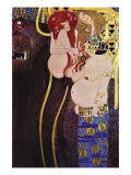 The Beethoven Frieze Print by Gustav Klimt