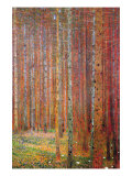 Tannenwald Plakat autor Gustav Klimt Tannenwald Plakat autor Gustav Klimt