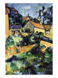 Road Curve In Montgerout Print by Paul Cezanne