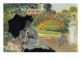 Camille In The Garden with Jean and His Nanny Prints by Claude Monet