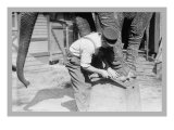 Elephant Pedicure Poster