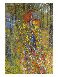 Farmers Garden with Crucifix Posters van Gustav Klimt Farmers Garden with Crucifix Posters van Gustav Klimt