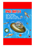 Space Ship X-5 Print